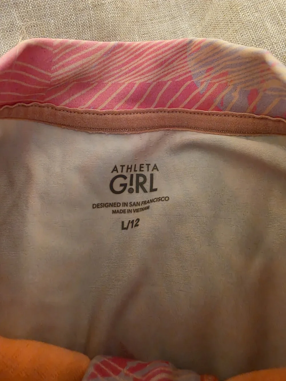 Athleta Girl Sunny Floral One-Piece Swim Suit Size Large 12